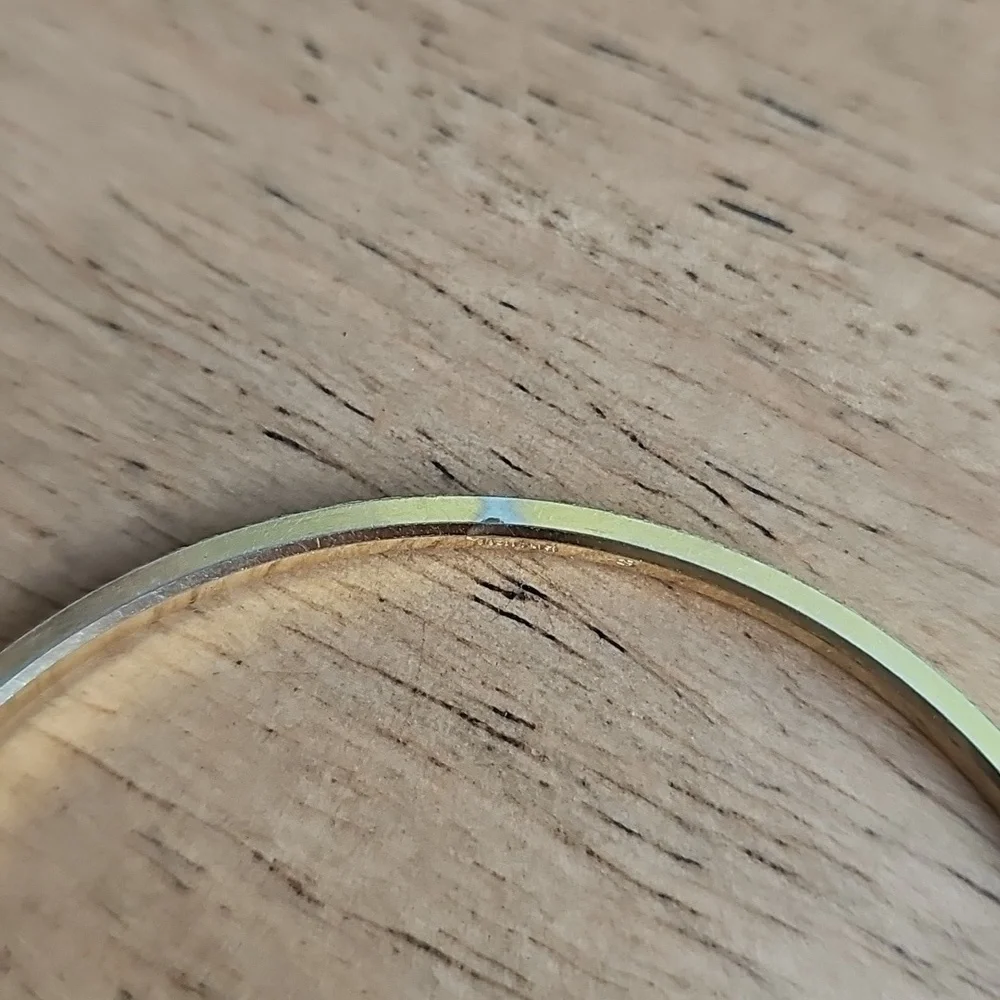 Trifari Elegant Gold Tone Bangle Bracelet